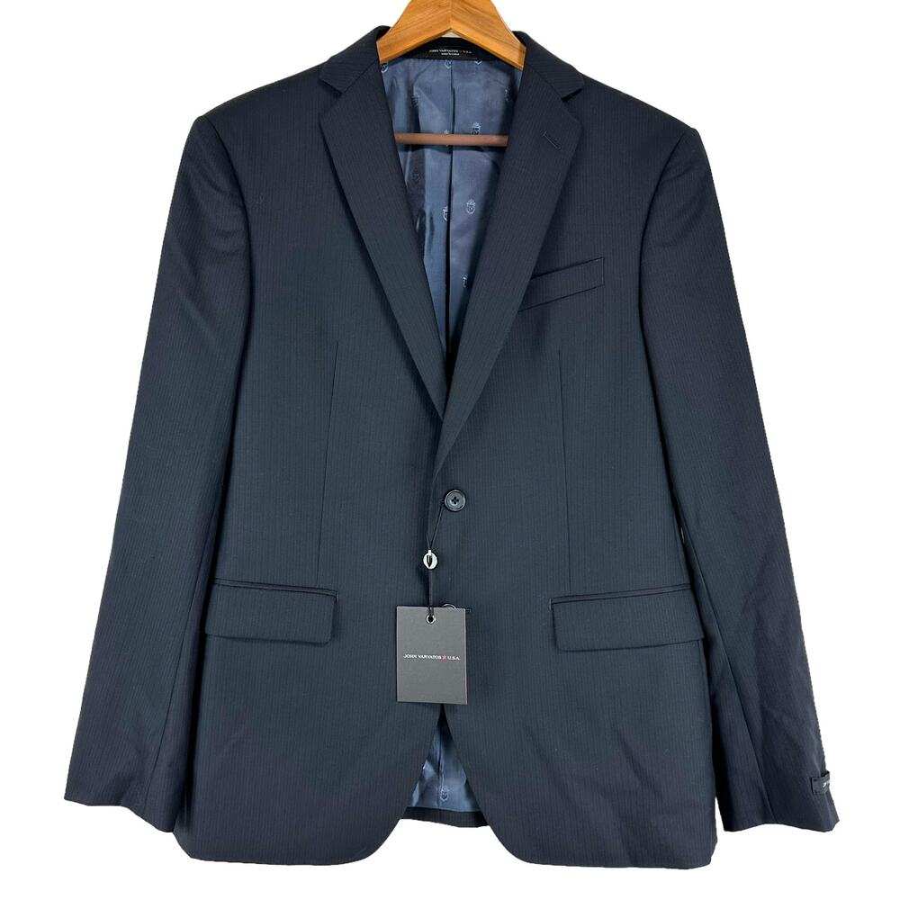 John Varvatos NWT Bedford Navy Blue Men's Size 40S Blazer Sportcoat Wool Blend